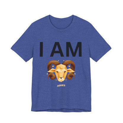 I AM Aries Unisex Short Sleeve Tee