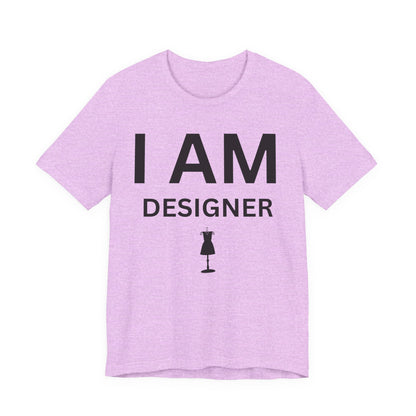 I AM Designer Unisex Short Sleeve Tee