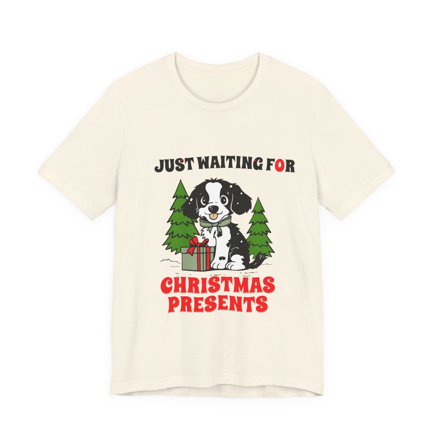 JUST WAITING FOR CHRISTMAS PRESENTS BELLA CANVAS 3001