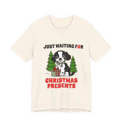 JUST WAITING FOR CHRISTMAS PRESENTS BELLA CANVAS 3001