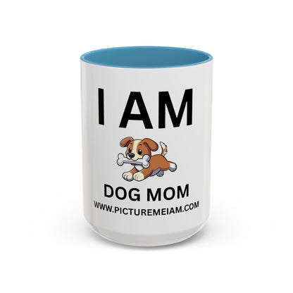I AM Dog Mom Inspirational Accent Coffee Mug - 11/15oz