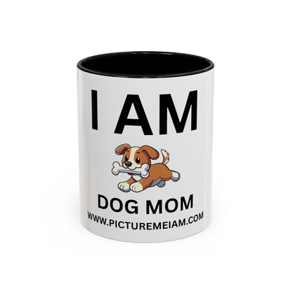 I AM Dog Mom Inspirational Accent Coffee Mug - 11/15oz