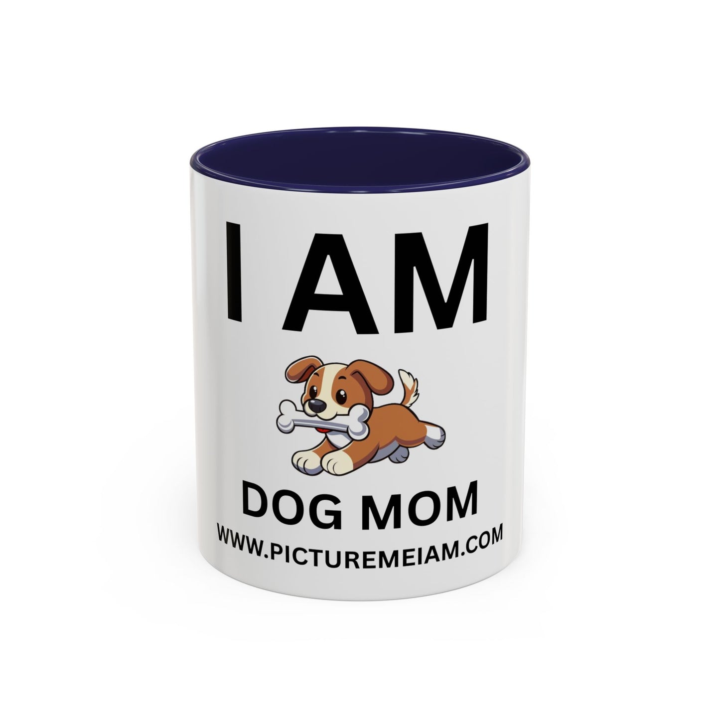 I AM Dog Mom Inspirational Accent Coffee Mug - 11/15oz