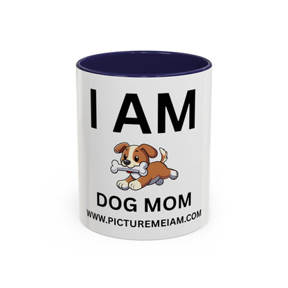I AM Dog Mom Inspirational Accent Coffee Mug - 11/15oz