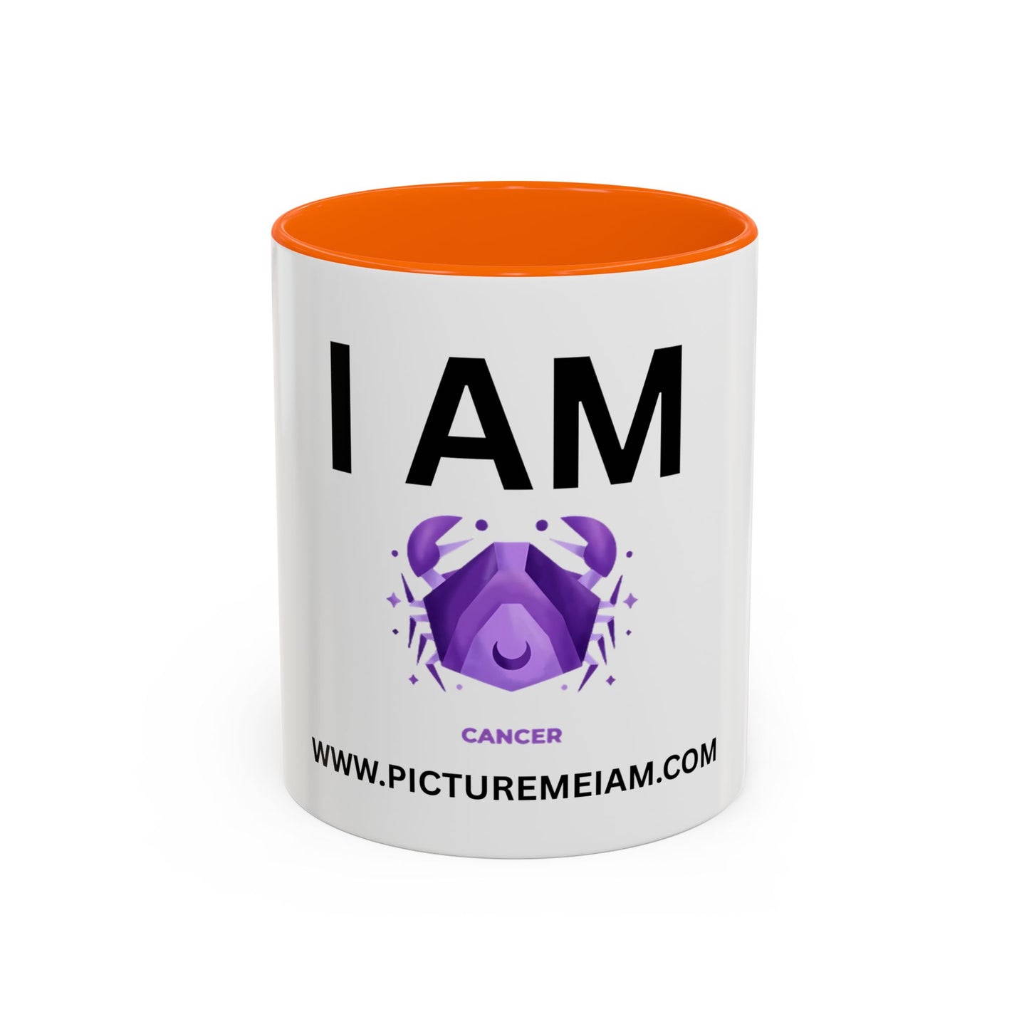 I AM Cancer Inspirational Accent Coffee Mug - 11/15oz