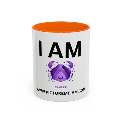 I AM Cancer Inspirational Accent Coffee Mug - 11/15oz