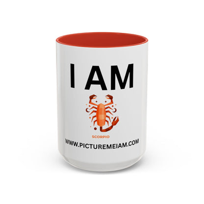I AM Scorpio Inspirational Accent Coffee Mug - 11/15oz