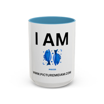 I AM Pisces Inspirational Accent Coffee Mug - 11/15oz