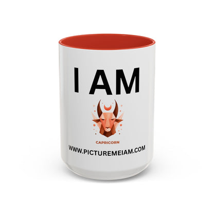I AM Capricorn Inspirational Accent Coffee Mug - 11/15oz