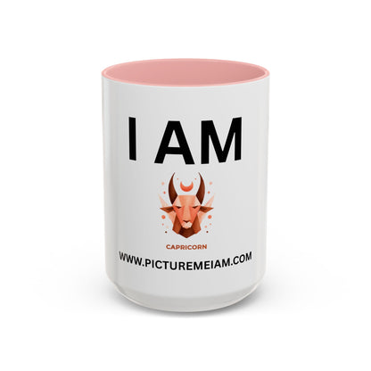 I AM Capricorn Inspirational Accent Coffee Mug - 11/15oz