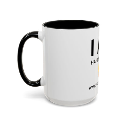 I AM Happy & Single Inspirational Accent Coffee Mug - 11/15oz