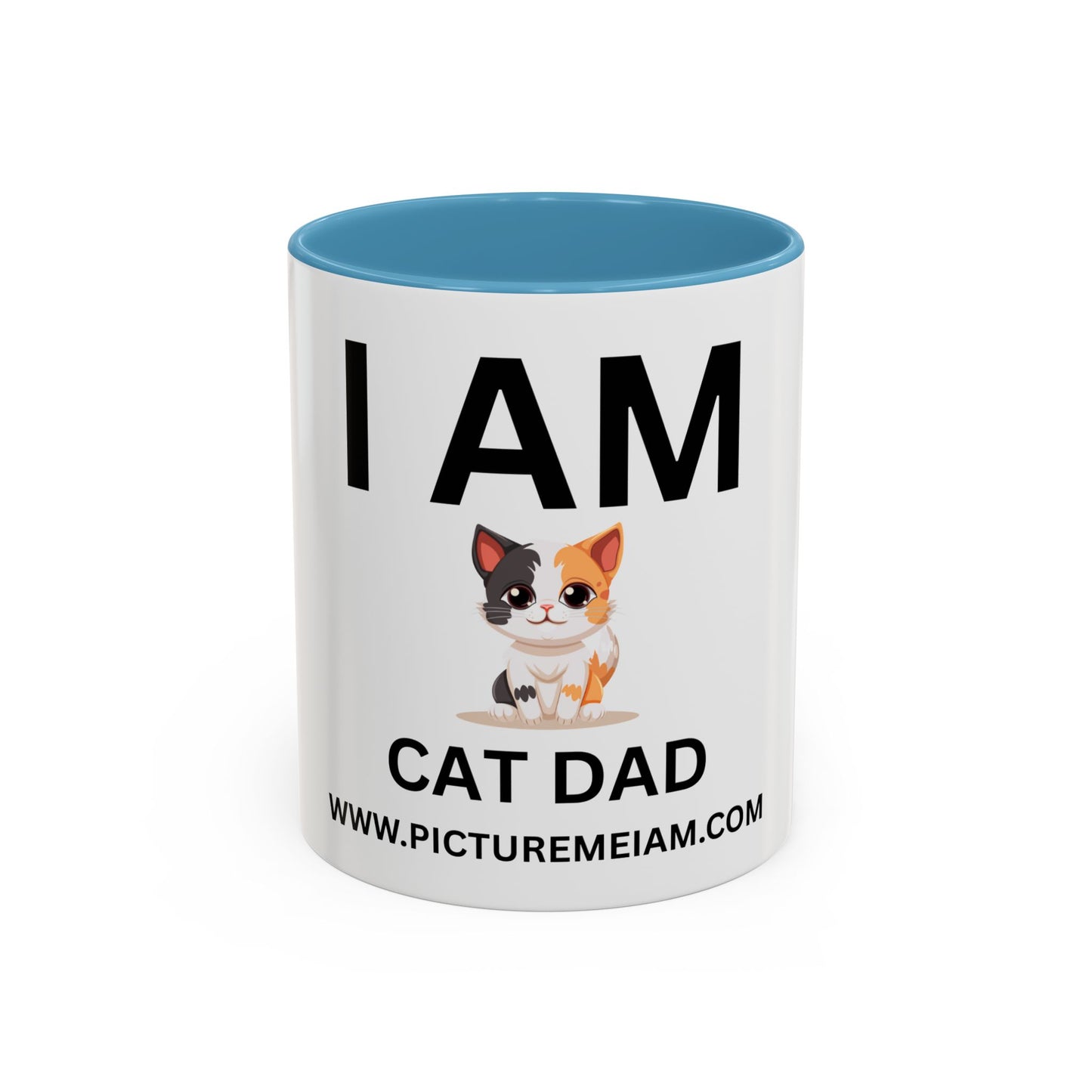 I AM Cat Dad Inspirational Accent Coffee Mug - 11/15oz
