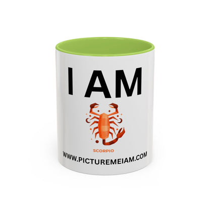I AM Scorpio Inspirational Accent Coffee Mug - 11/15oz