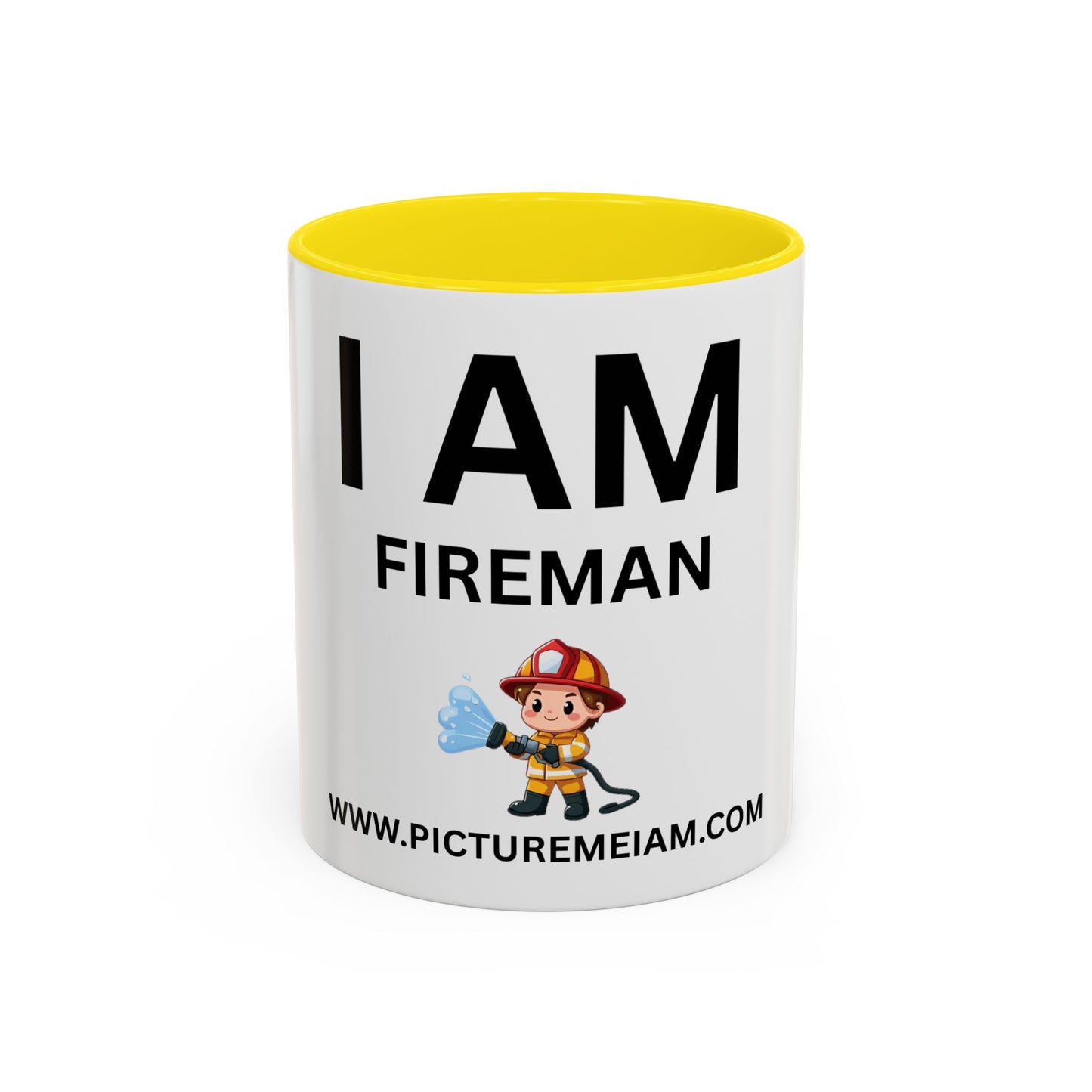 I AM Fireman Inspirational Accent Coffee Mug - 11/15oz