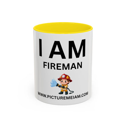 I AM Fireman Inspirational Accent Coffee Mug - 11/15oz