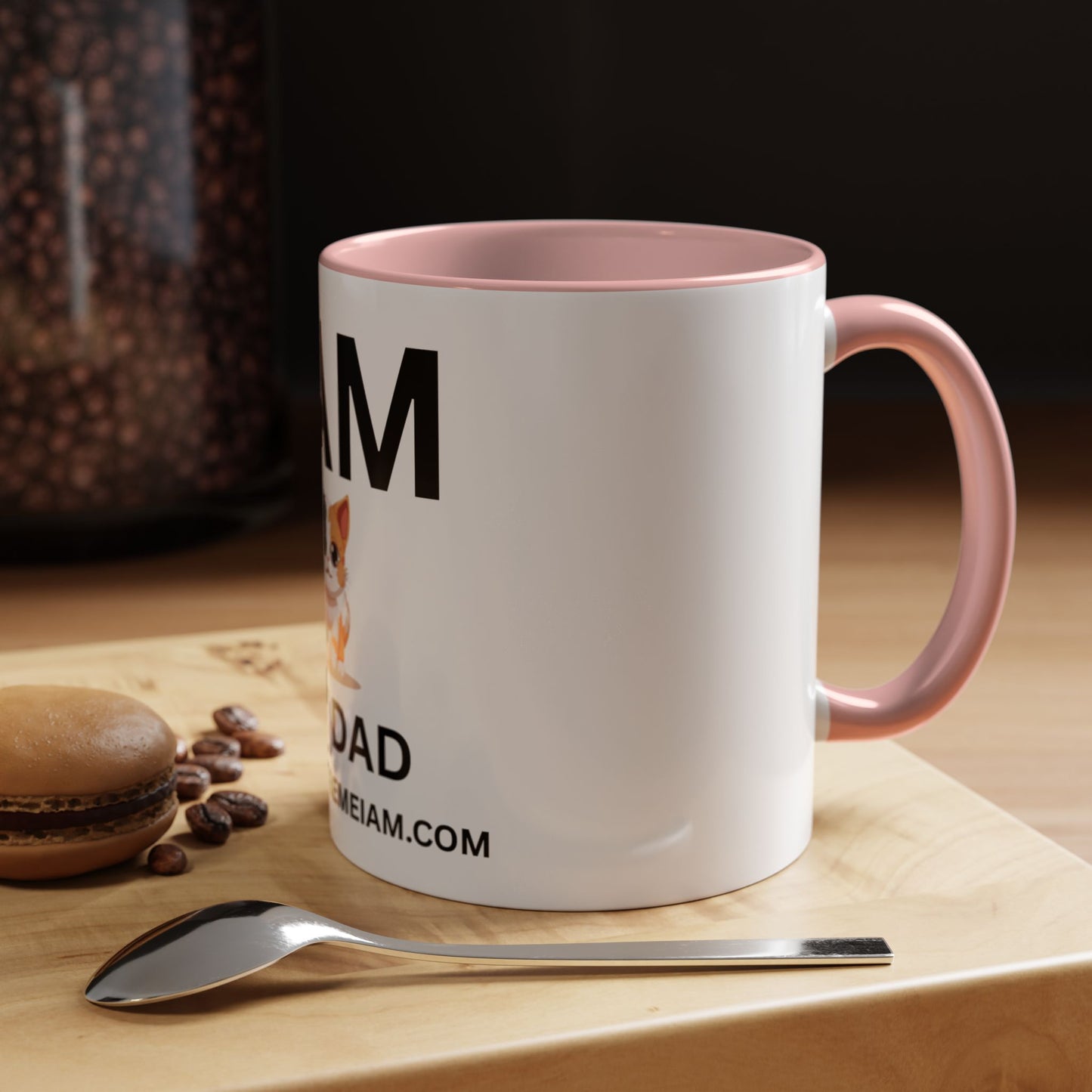 I AM Cat Dad Inspirational Accent Coffee Mug - 11/15oz