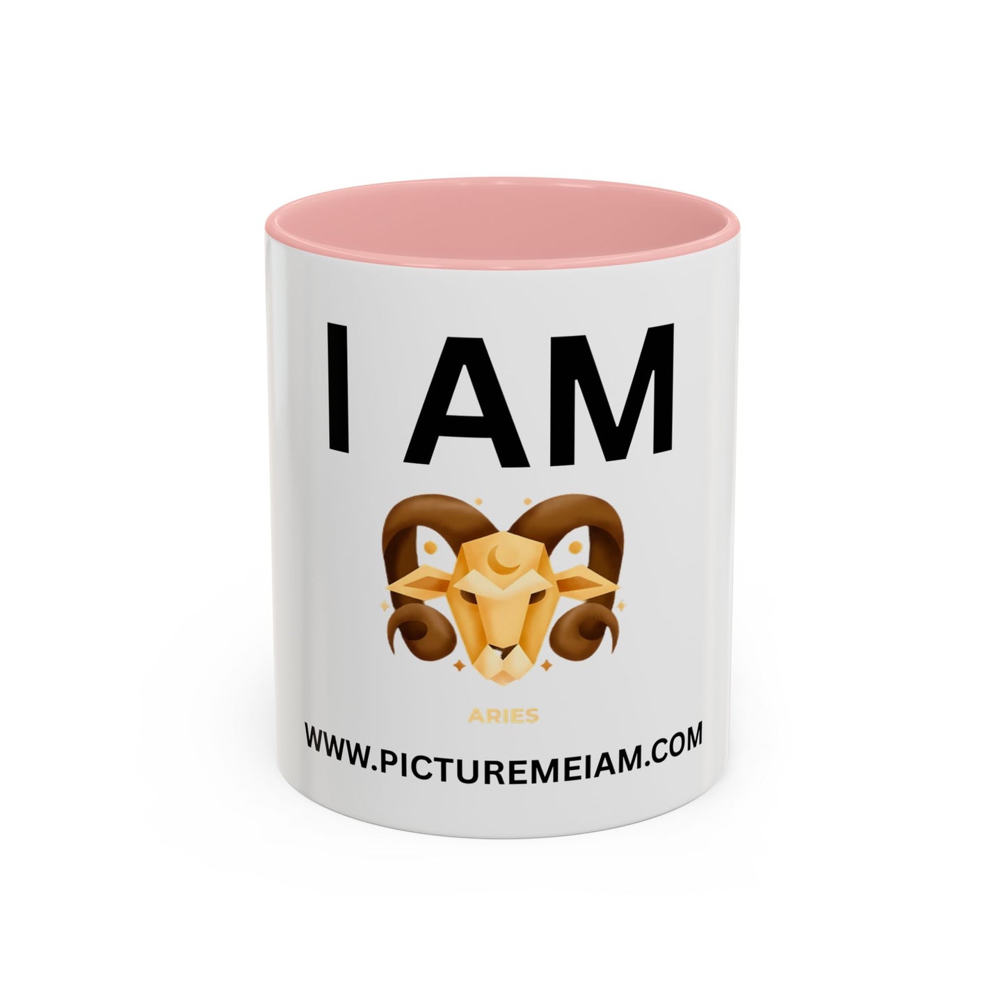 I AM Aries Inspirational Accent Coffee Mug - 11/15oz