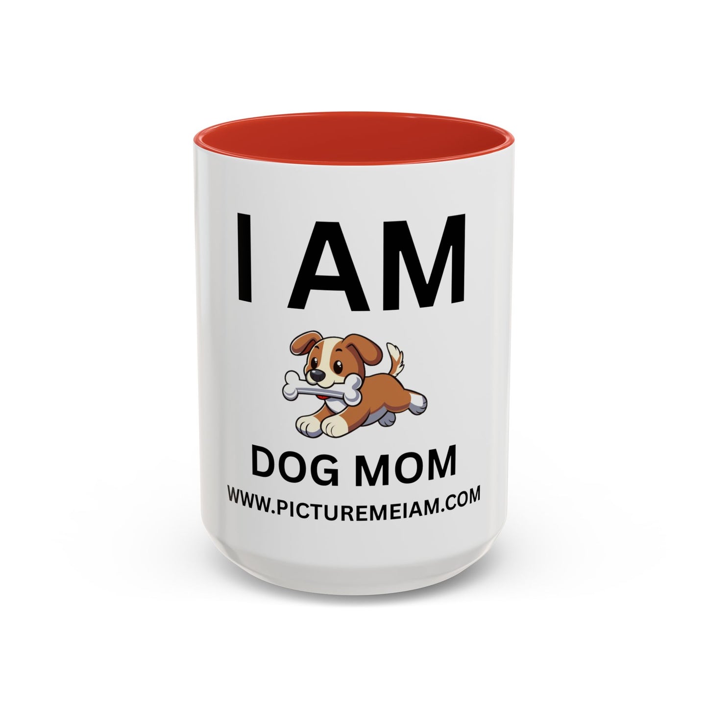 I AM Dog Mom Inspirational Accent Coffee Mug - 11/15oz
