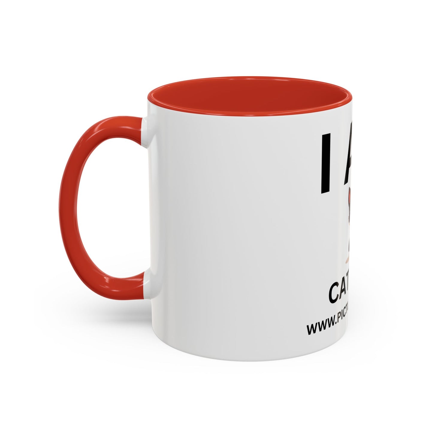 I AM Cat Mom Inspirational Accent Coffee Mug - 11/15oz