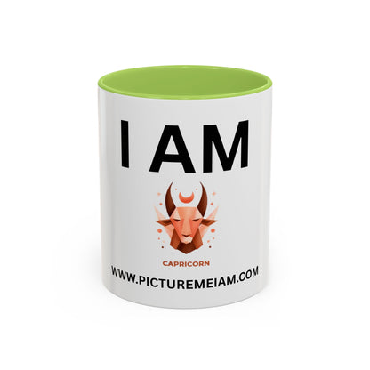 I AM Capricorn Inspirational Accent Coffee Mug - 11/15oz