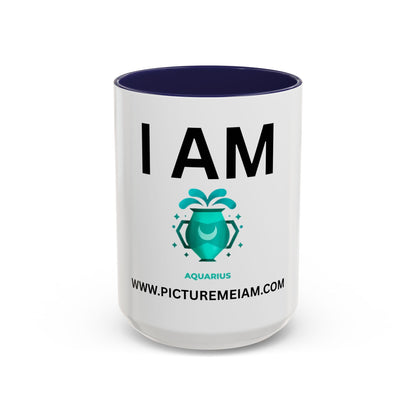 I AM Aquarius Inspirational Accent Coffee Mug - 11/15oz