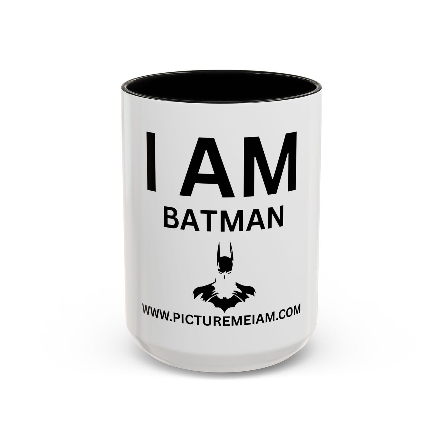 I AM Batman Inspirational Accent Coffee Mug - 11/15oz