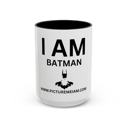 I AM Batman Inspirational Accent Coffee Mug - 11/15oz