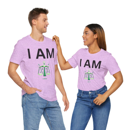 I AM Libra Unisex Short Sleeve Tee