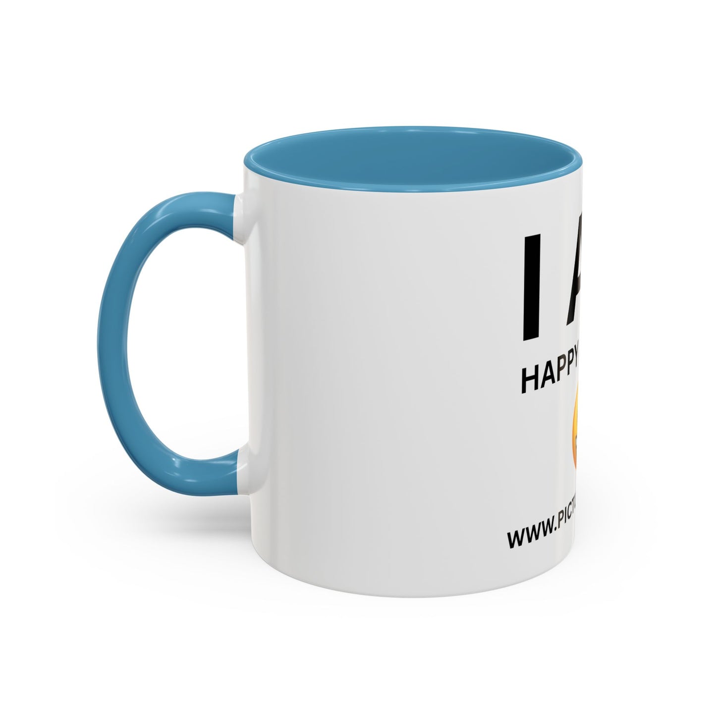 I AM Happy & Single Inspirational Accent Coffee Mug - 11/15oz