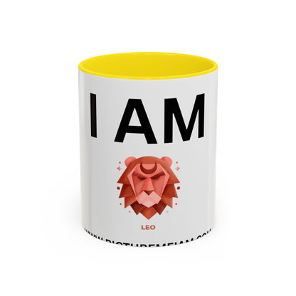 I AM Leo Inspirational Accent Coffee Mug - 11/15oz