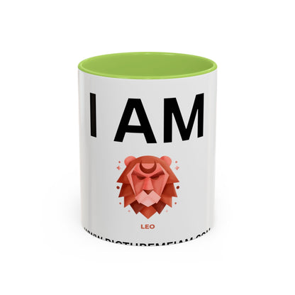 I AM Leo Inspirational Accent Coffee Mug - 11/15oz
