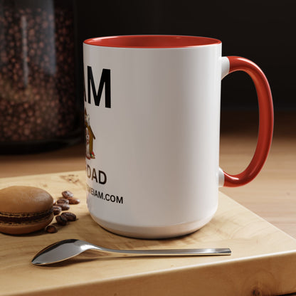 I AM Dog Dad Inspirational Accent Coffee Mug - 11/15oz