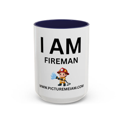 I AM Fireman Inspirational Accent Coffee Mug - 11/15oz