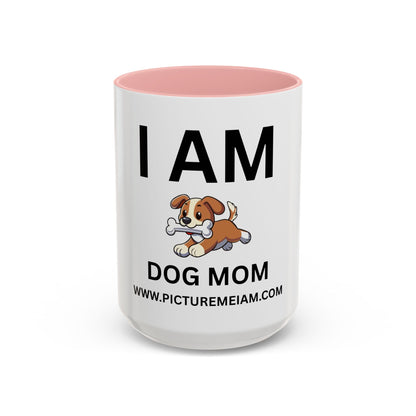 I AM Dog Mom Inspirational Accent Coffee Mug - 11/15oz