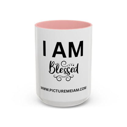 I AM Blessed Inspirational Accent Coffee Mug - 11/15oz