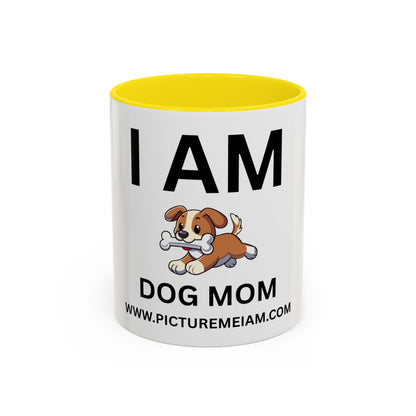 I AM Dog Mom Inspirational Accent Coffee Mug - 11/15oz