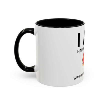 I AM Happily Married Inspirational Accent Coffee Mug - 11/15oz