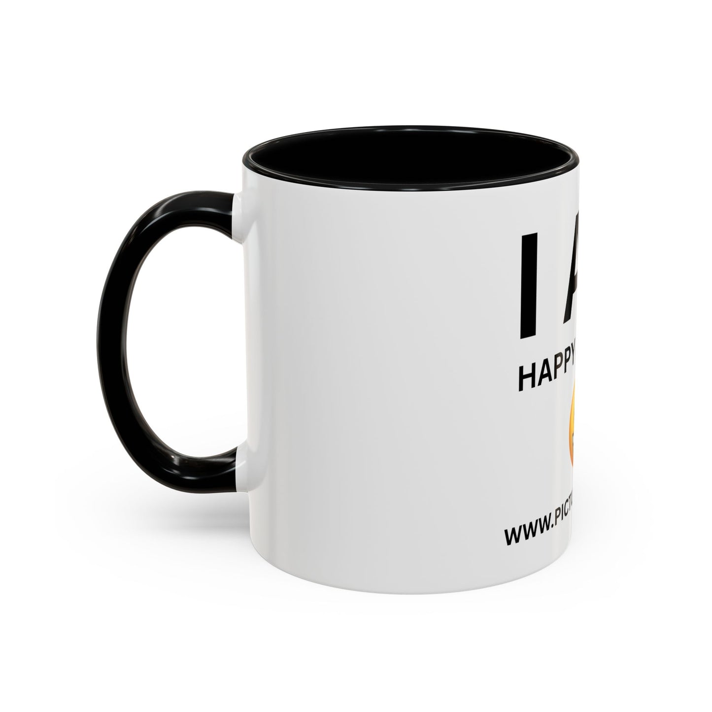 I AM Happy & Single Inspirational Accent Coffee Mug - 11/15oz