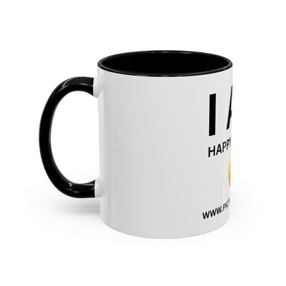 I AM Happy & Single Inspirational Accent Coffee Mug - 11/15oz