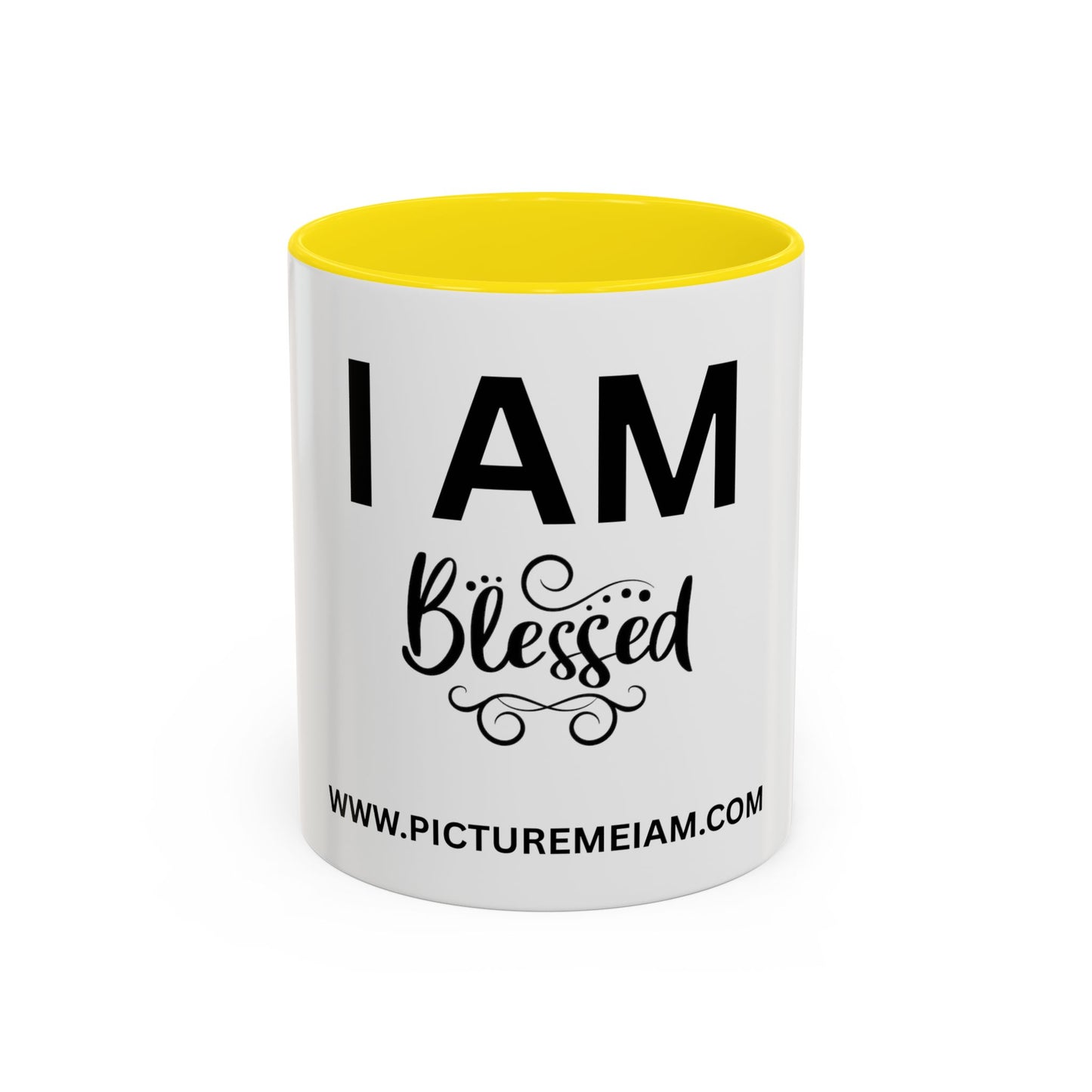 I AM Blessed Inspirational Accent Coffee Mug - 11/15oz