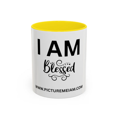 I AM Blessed Inspirational Accent Coffee Mug - 11/15oz