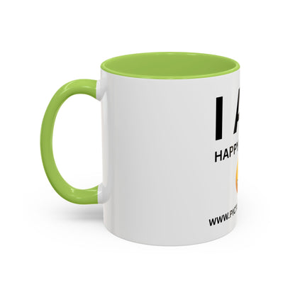 I AM Happy & Single Inspirational Accent Coffee Mug - 11/15oz