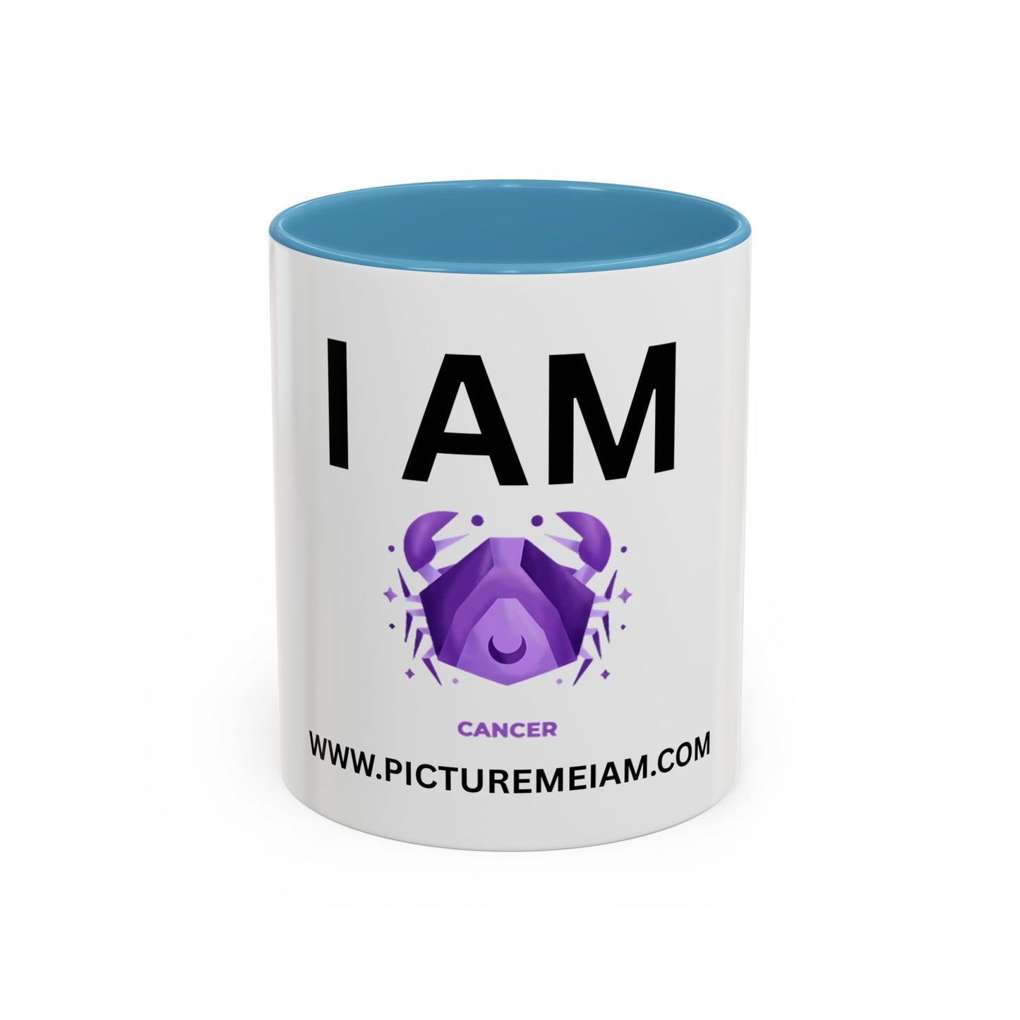 I AM Cancer Inspirational Accent Coffee Mug - 11/15oz