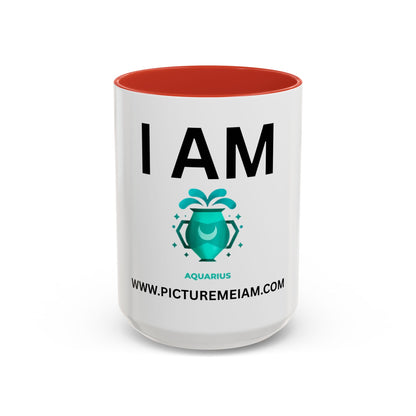 I AM Aquarius Inspirational Accent Coffee Mug - 11/15oz