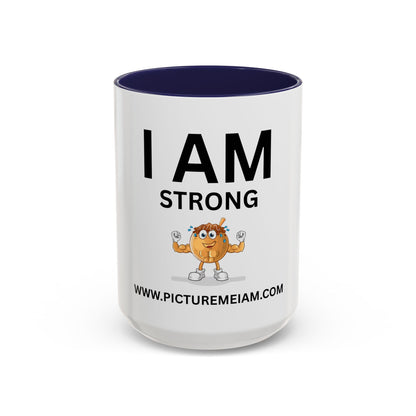 I AM Strong Inspirational Accent Coffee Mug - 11/15oz