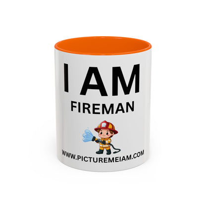 I AM Fireman Inspirational Accent Coffee Mug - 11/15oz