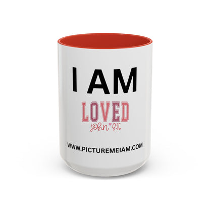 I AM Loved Inspirational Accent Coffee Mug - 11/15oz