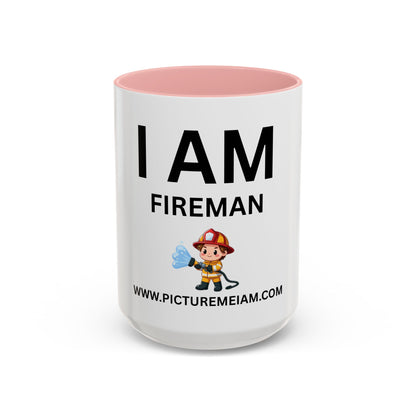 I AM Fireman Inspirational Accent Coffee Mug - 11/15oz