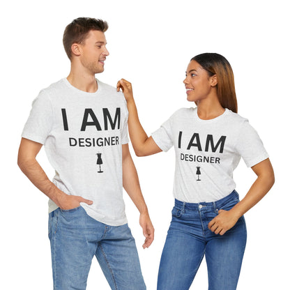 I AM Designer Unisex Short Sleeve Tee