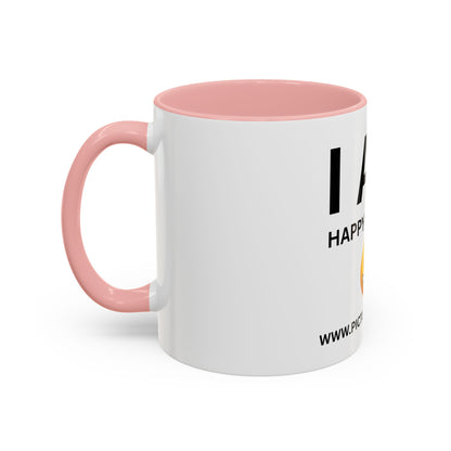 I AM Happy & Single Inspirational Accent Coffee Mug - 11/15oz